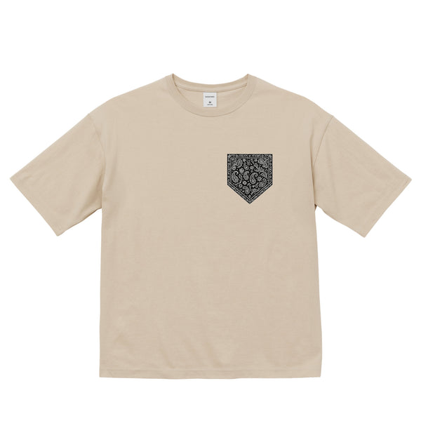 バンダナ柄プリントTシャツ