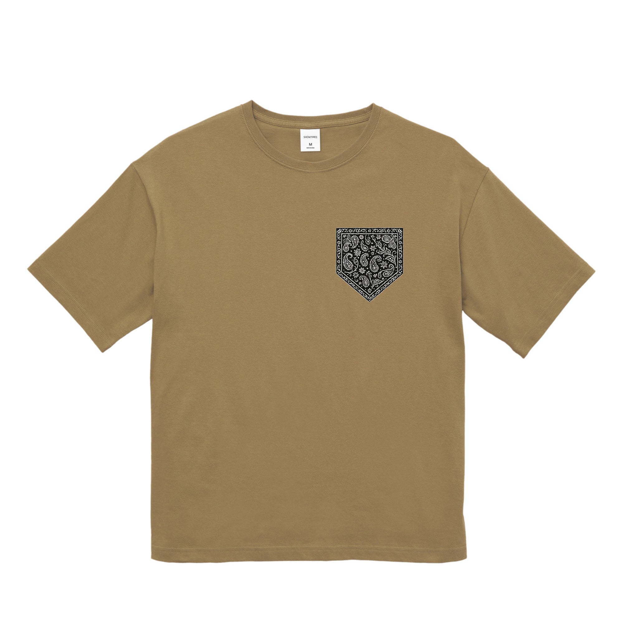 バンダナ柄プリントTシャツ