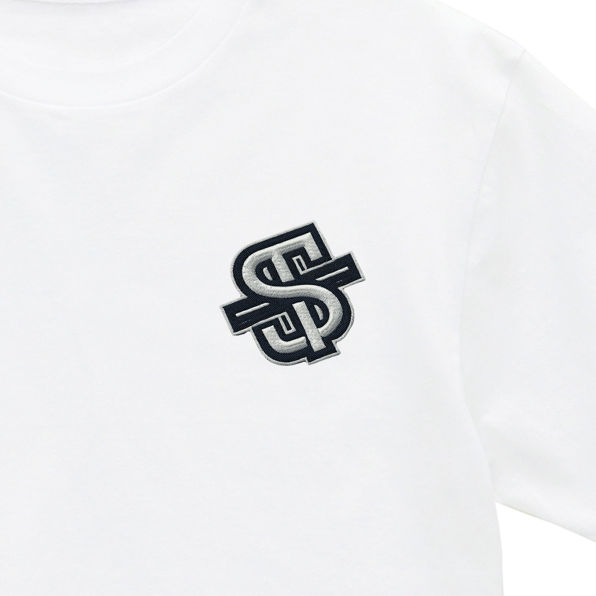 HEAVYWEIGHT LOGO T white image