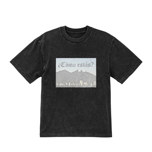 Washed T-shirt fade-black image
