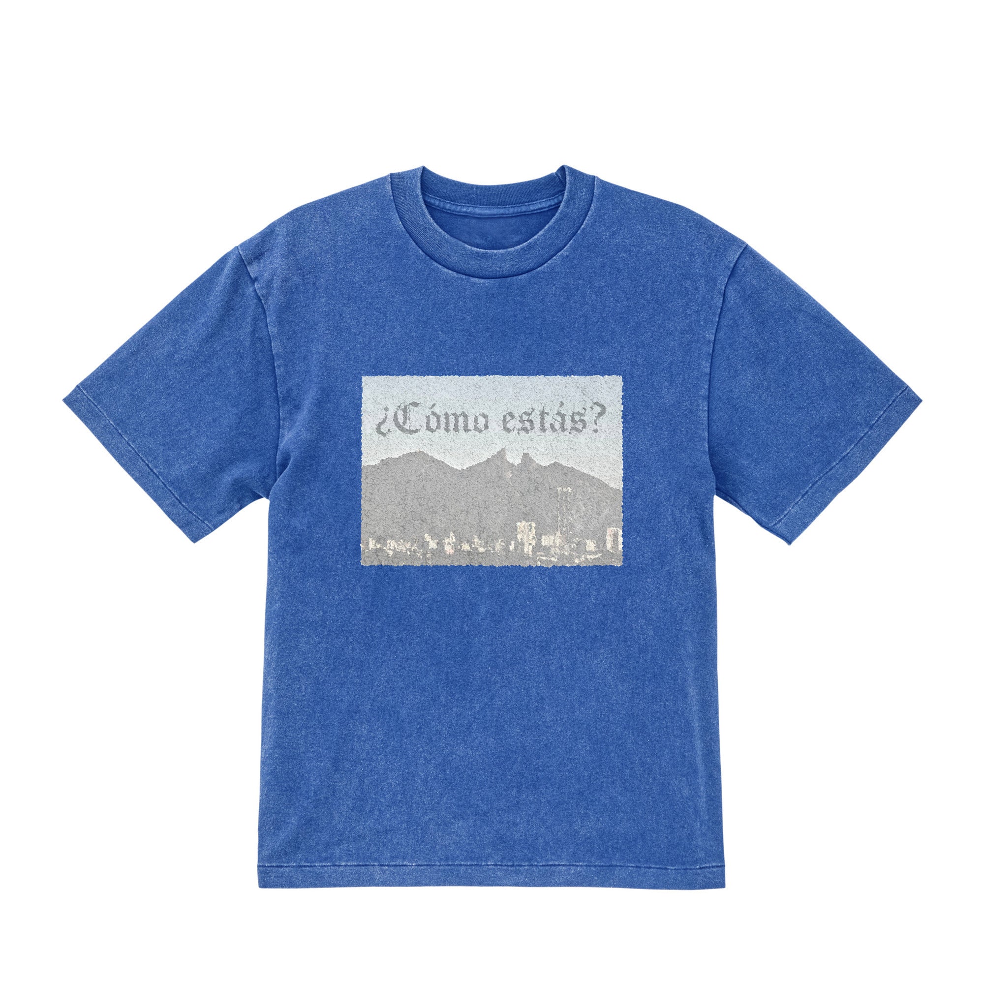 Washed T-shirt fade-blue image