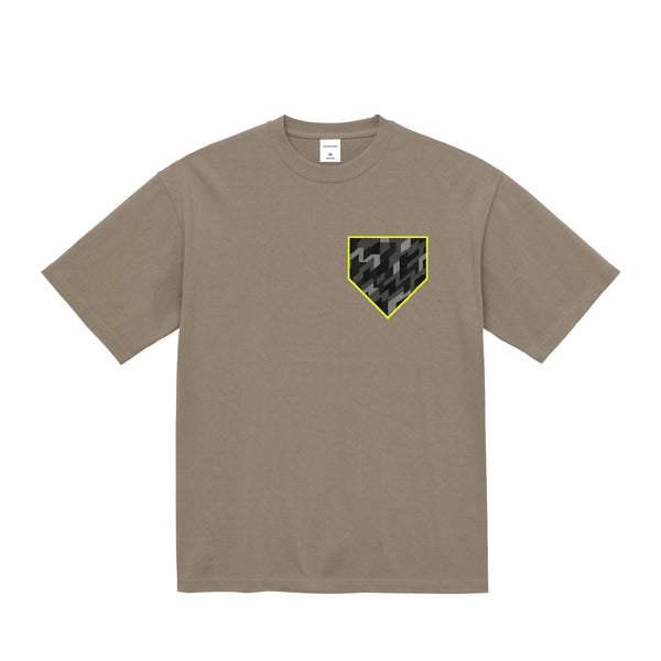 幾何学柄プリント極厚ヘビーウェイト Tシャツ