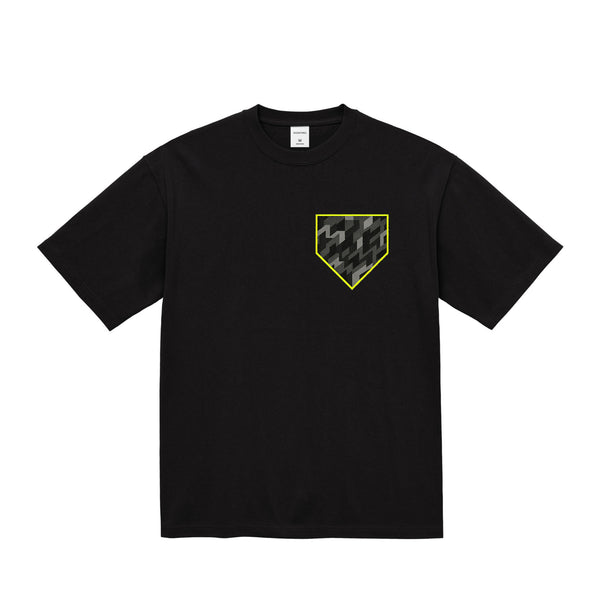 幾何学柄プリント極厚ヘビーウェイト Tシャツ