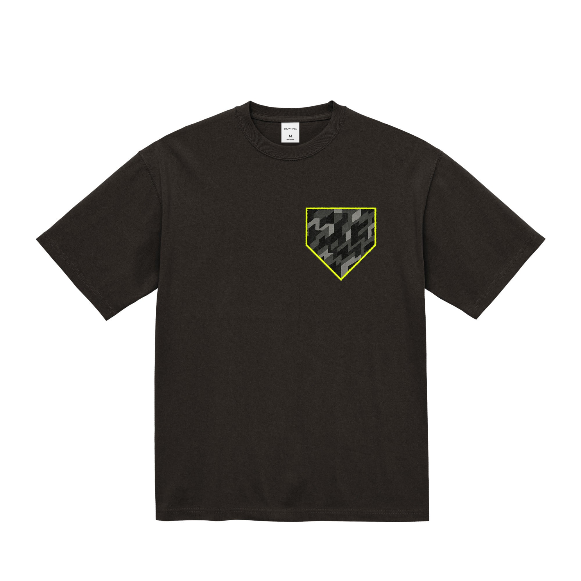 幾何学柄プリント極厚ヘビーウェイト Tシャツ