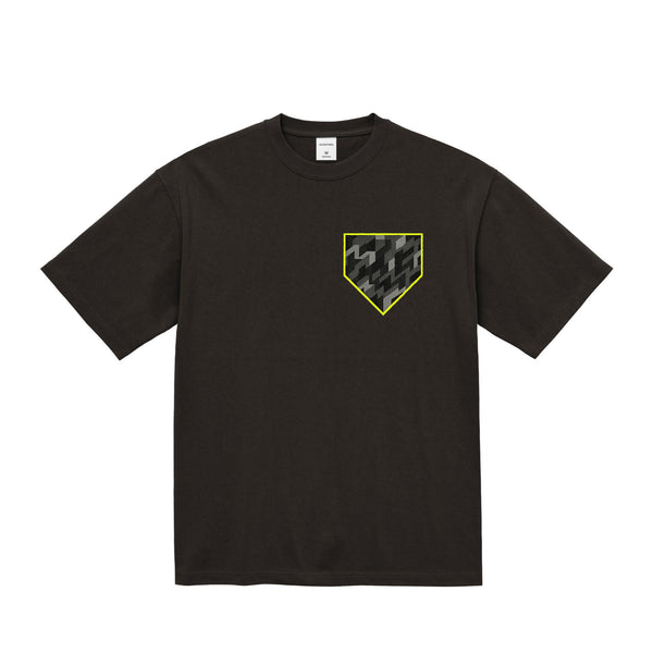 幾何学柄プリント極厚ヘビーウェイト Tシャツ
