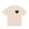 幾何学柄プリント極厚ヘビーウェイト Tシャツ