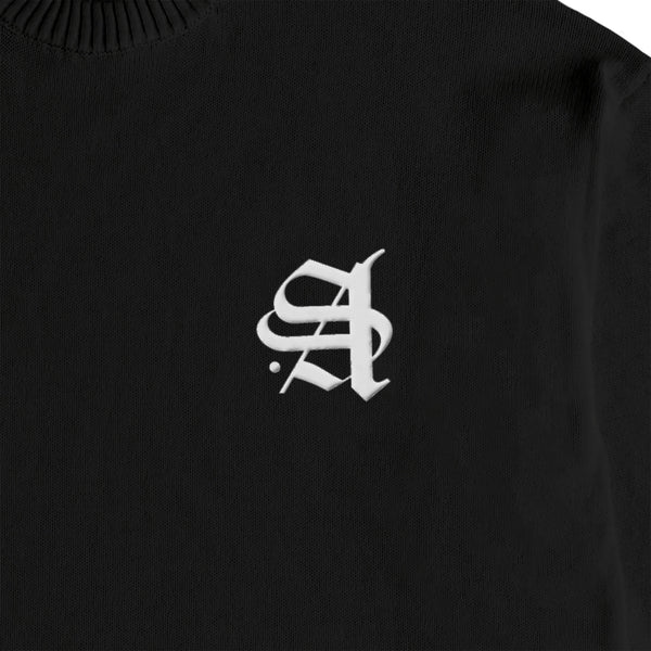 【荒波翔コラボ】 コットンニットセーター black image