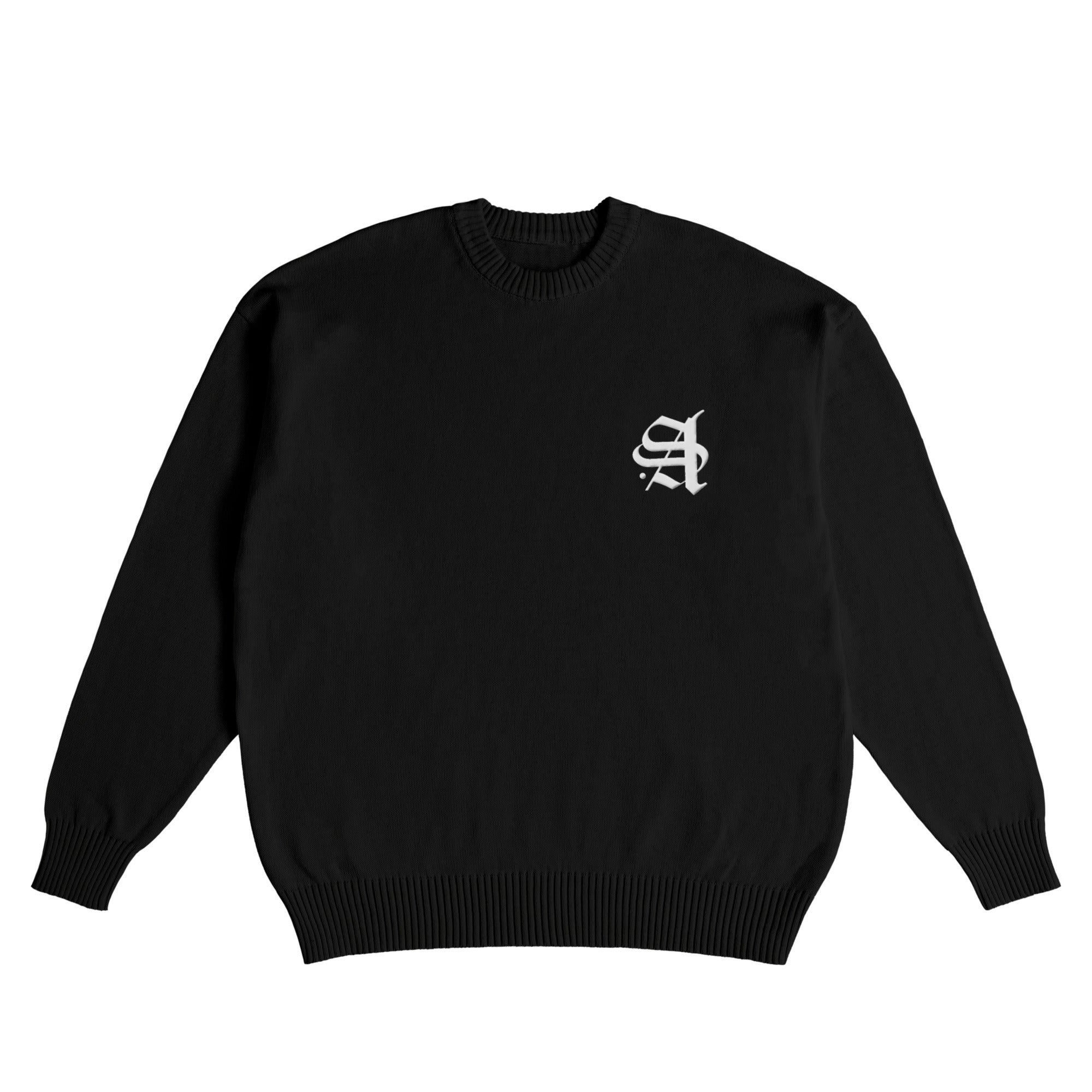 【荒波翔コラボ】 コットンニットセーター black image