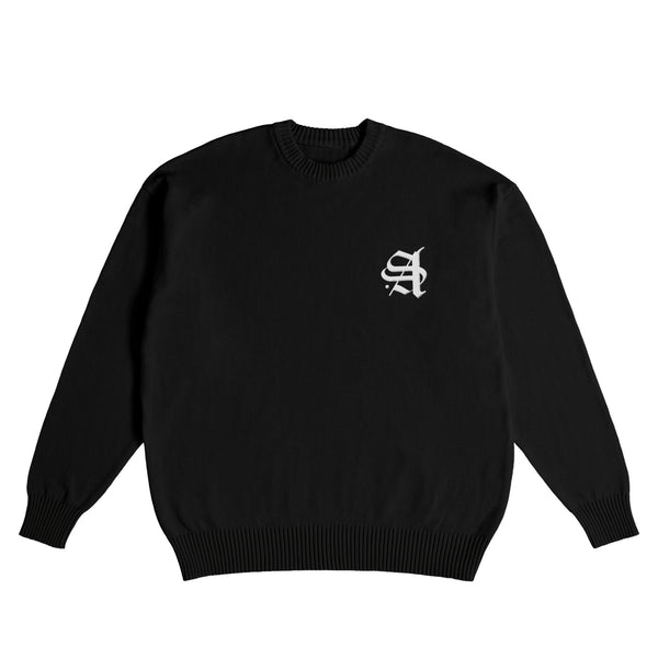 【荒波翔コラボ】 コットンニットセーター black image