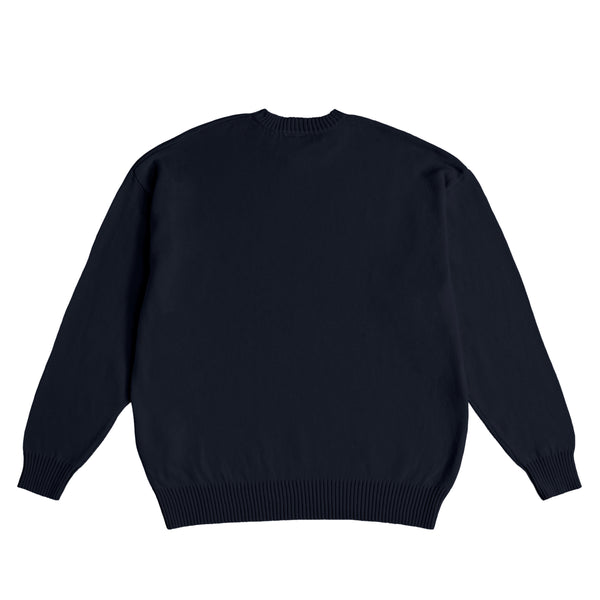 【荒波翔コラボ】 コットンニットセーター navy image