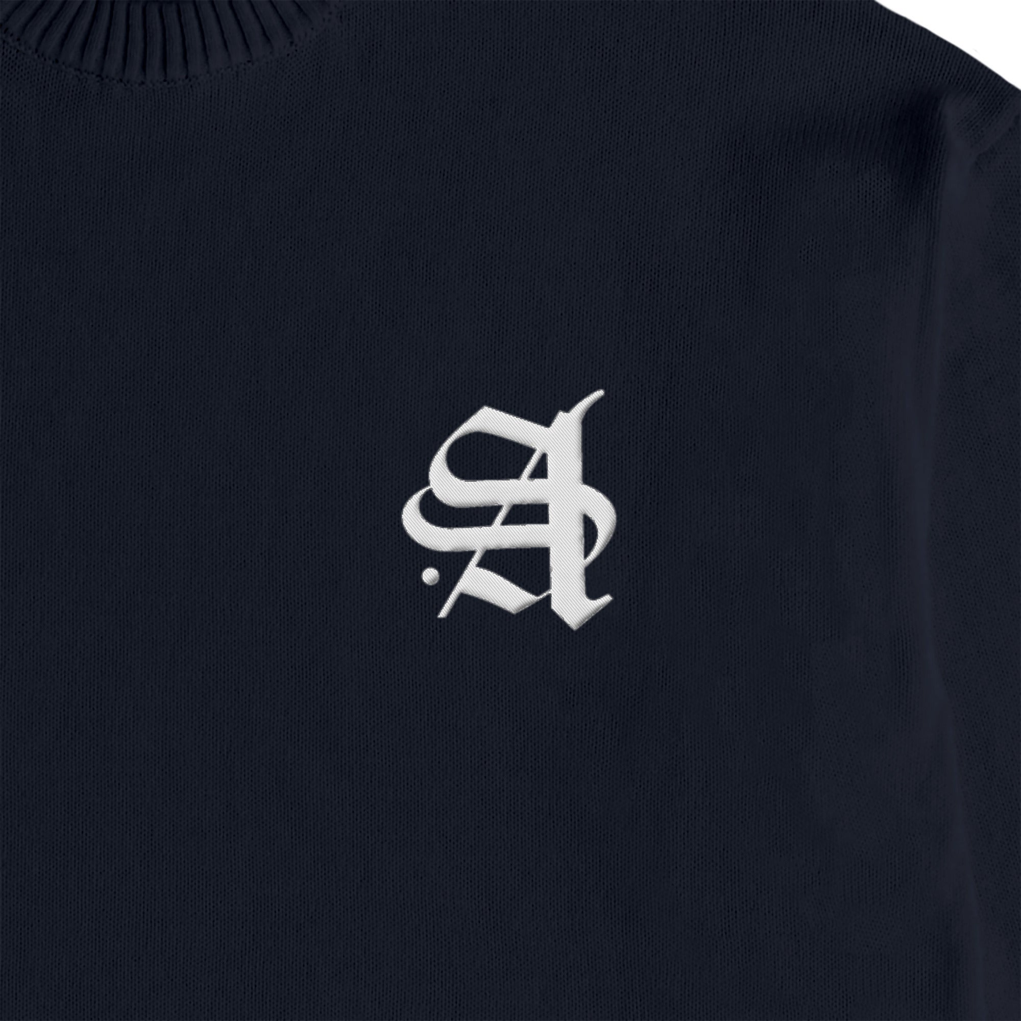 【荒波翔コラボ】 コットンニットセーター navy image