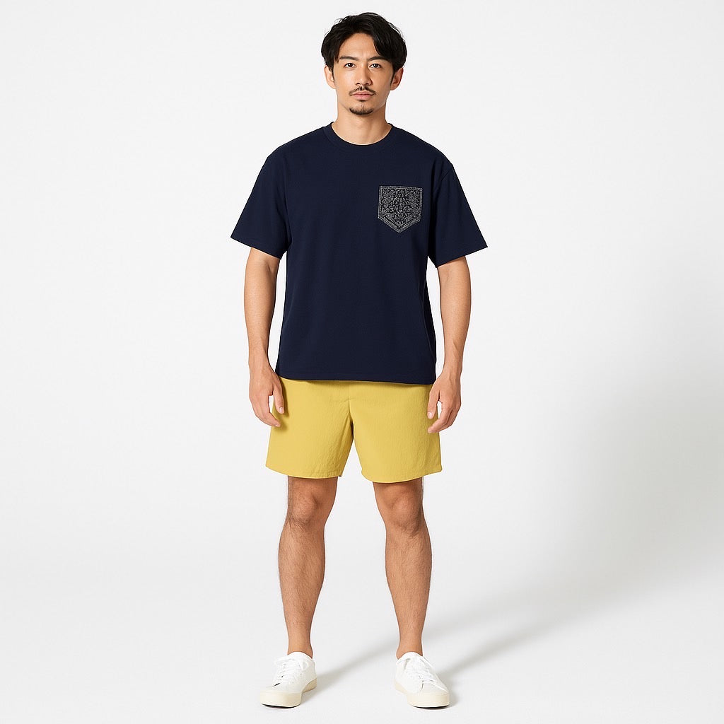 バンダナ柄プリントTシャツ