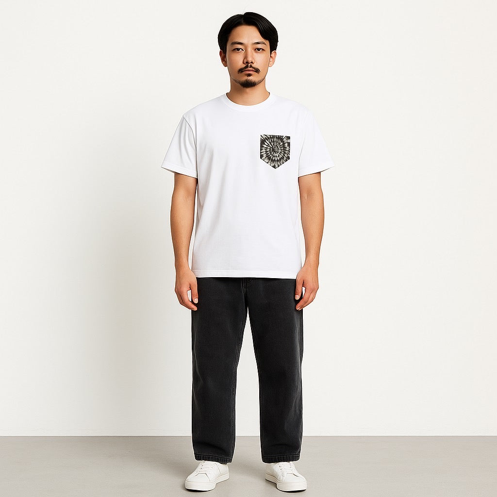 タイダイ柄プリントシルキードライTシャツ