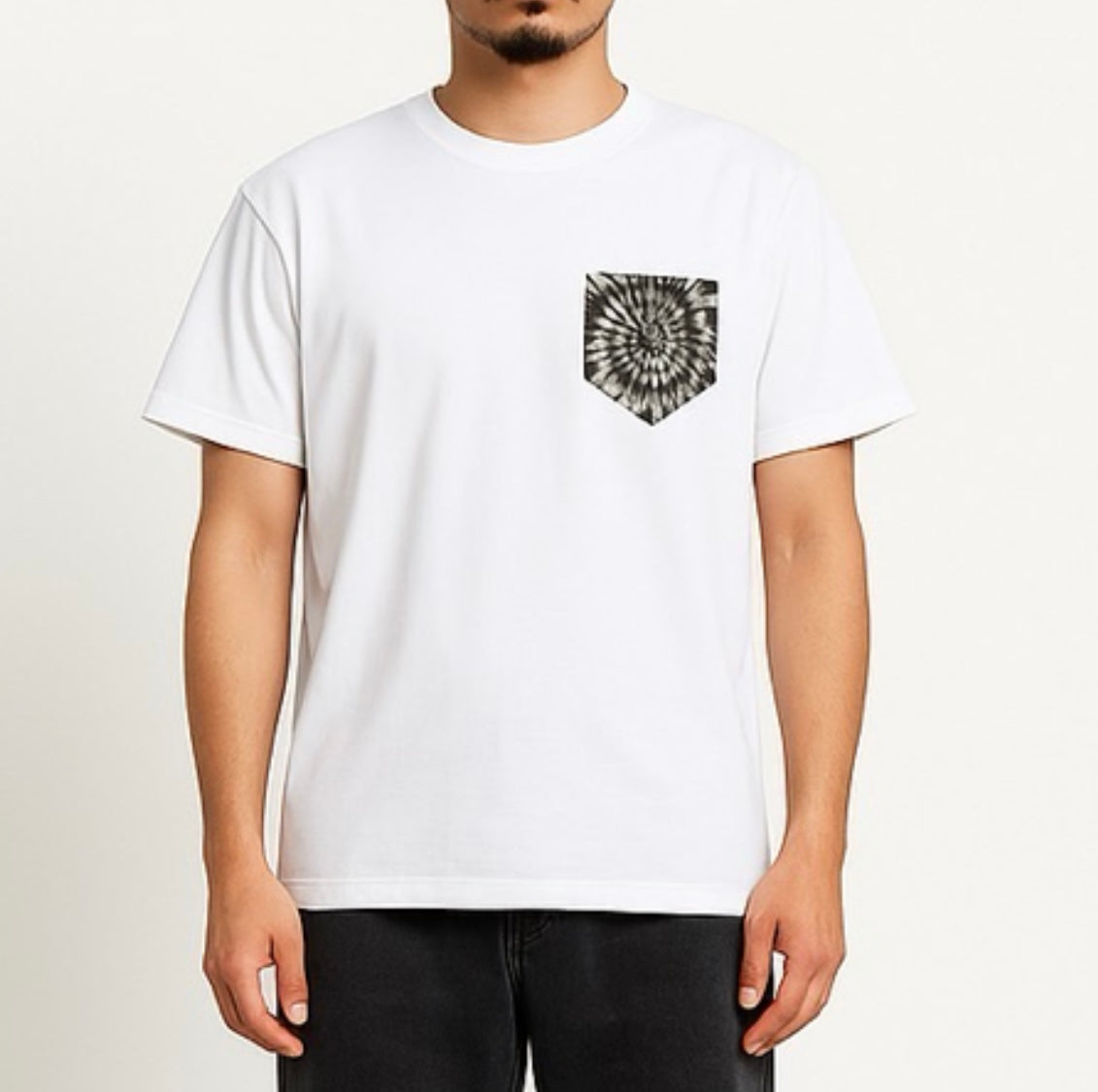 タイダイ柄プリントシルキードライTシャツ