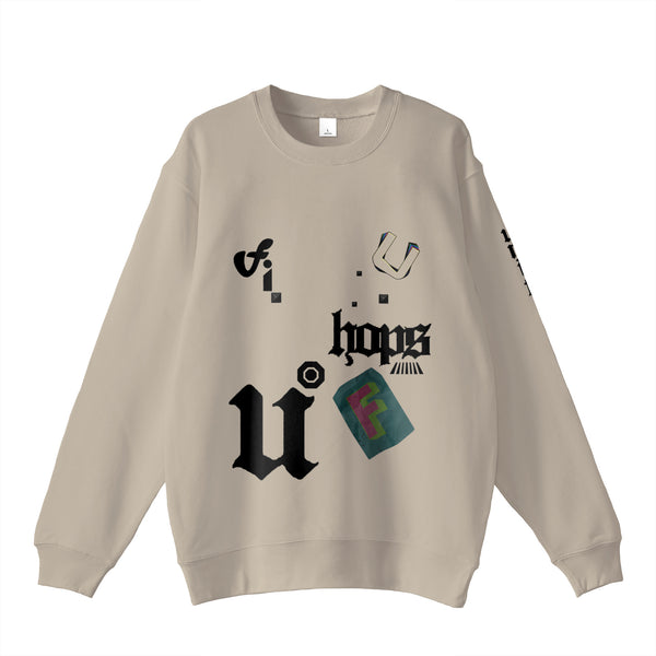 裏パイルプリントスウェット sand-beige image